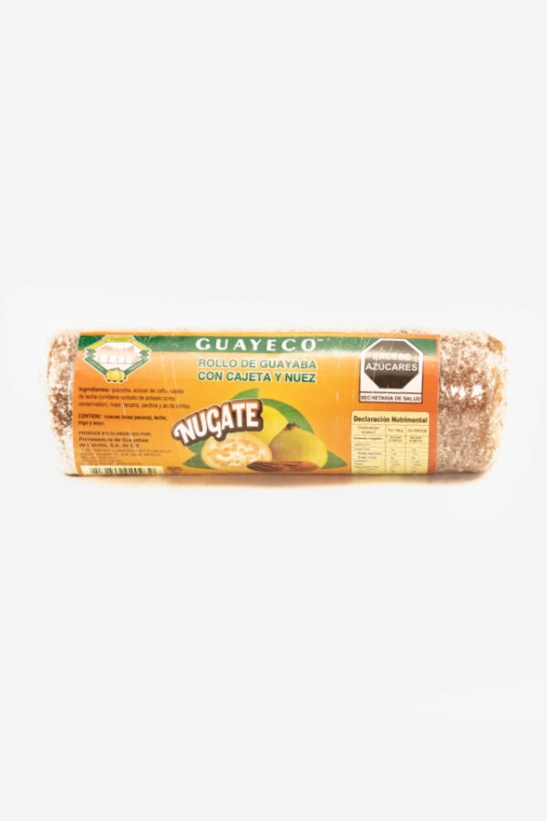 Nugate 300 gr (rollo de guayaba relleno con cajeta y nuez)