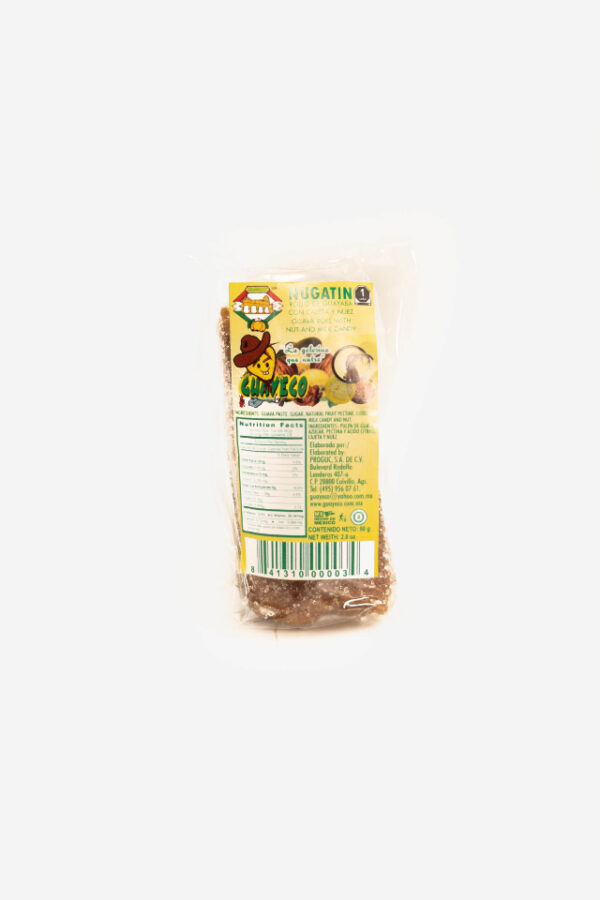 Nugatín 80 gr (rollo de guayaba relleno con cajeta y nuez)